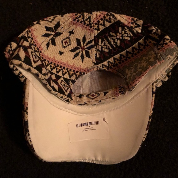 Women’s Pink Aztec Print Ball Cap - Picture 3 of 3